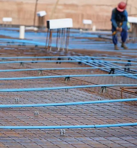 Engenheiros em obra